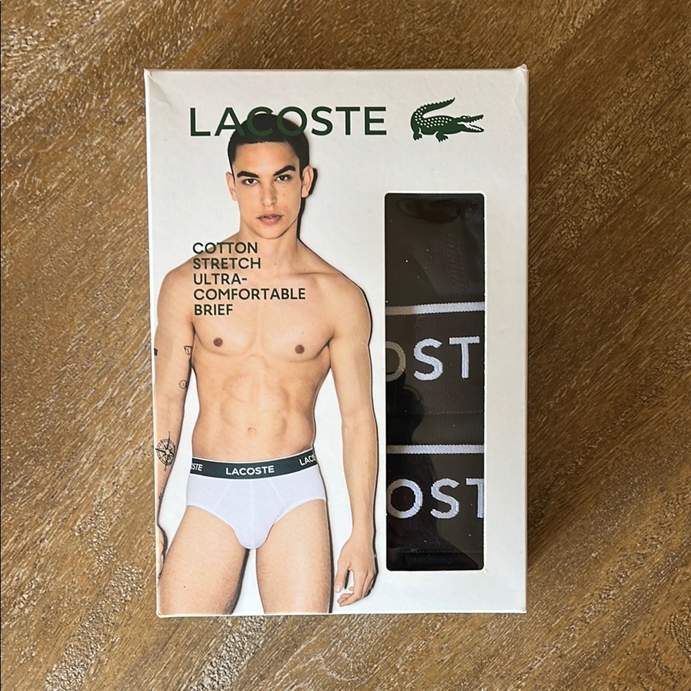 Lacoste Black Briefs Premium Comfort